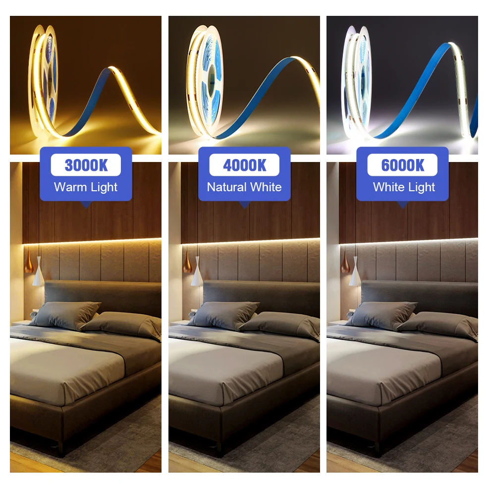 Светодиодная лента Zigbee 3 0 12 В постоянного тока 1 5 м COB 320 светодиодов гибкая