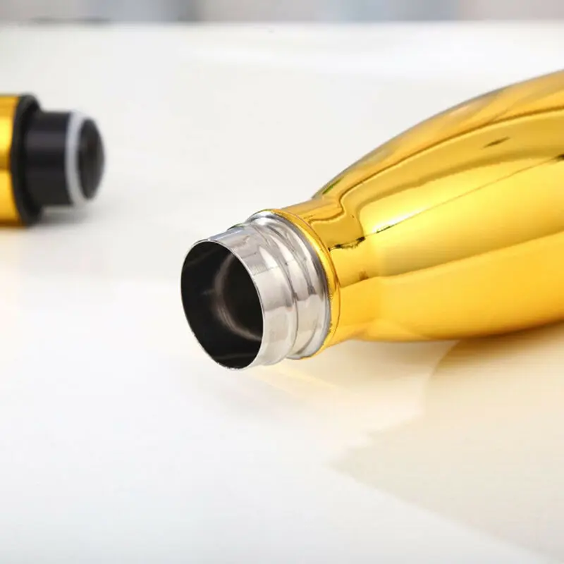 Красочные 500 мл Нержавеющая сталь бутылка для воды с вакуумной изоляцией из