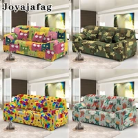 psychedelic cartoon cat elastic couch cover combination stretch sofa covers for living room l shape slip resistant slipcover