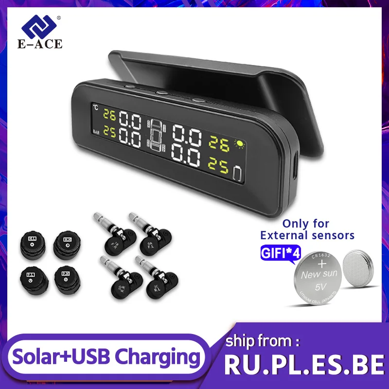 E ACE шины Давление Предупреждение мониторинга Системы с 4 Сенсор в режиме