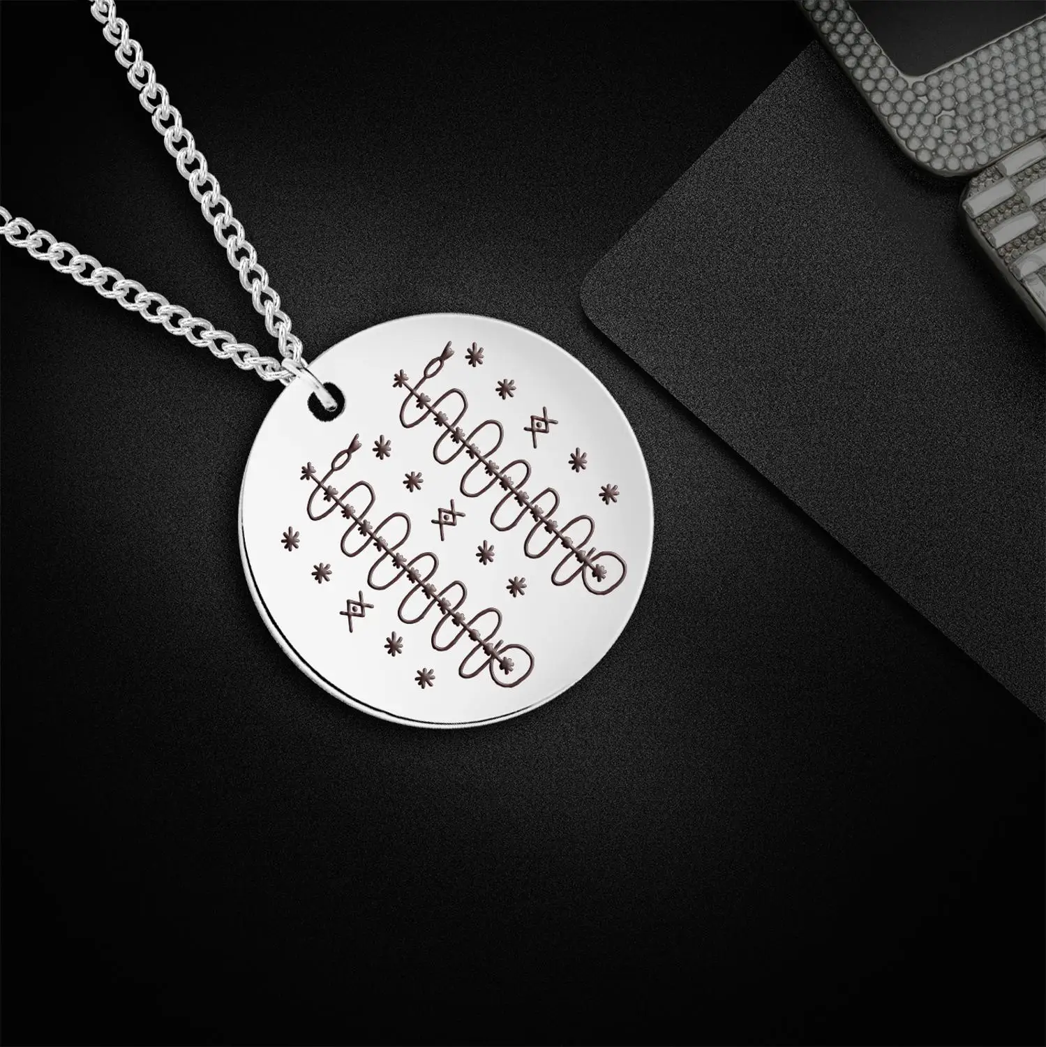 My Shape Voodoo Loa Damballah Wedo Pendant Necklace for Women Men Stainless Steel Necklaces Amulet Talisman Religious Jewelry | Украшения и