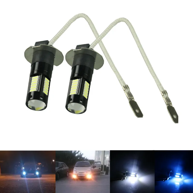 2 шт. автомобильный H3 супер яркий 4104SMD высокая мощность противотуманный