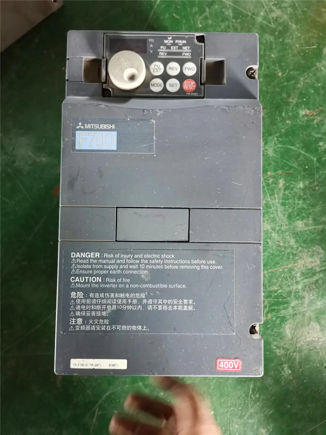 

FR-F740-0.75K-CHT1 0.75KW 380V inverter , used one , 90% appearance new , test goods , free shipping