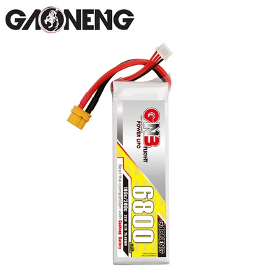 

GAONENG GNB 3S 6800 мАч 11,4 V 100C/200C HV Lipo Батарея с XT60 разъем для Бла (беспилотный летательный аппарат RC вертолет с управлением от первого лица Автомобил...