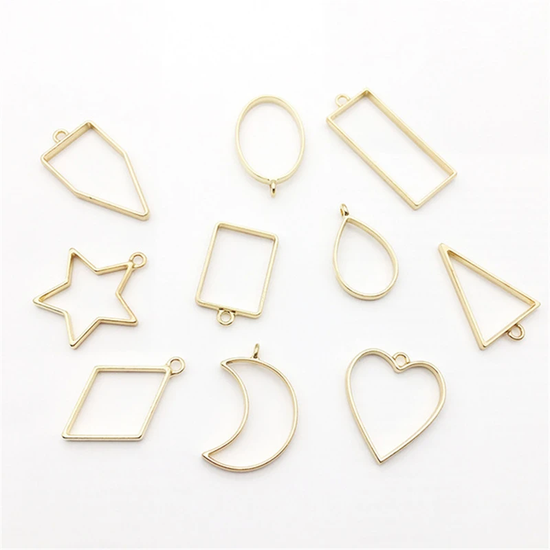 

30Pcs Geometric Metal Pentagram Oval Pendant Bracelet Necklace Handmade DIY Jewelry Making Findings Accessories Wholesale