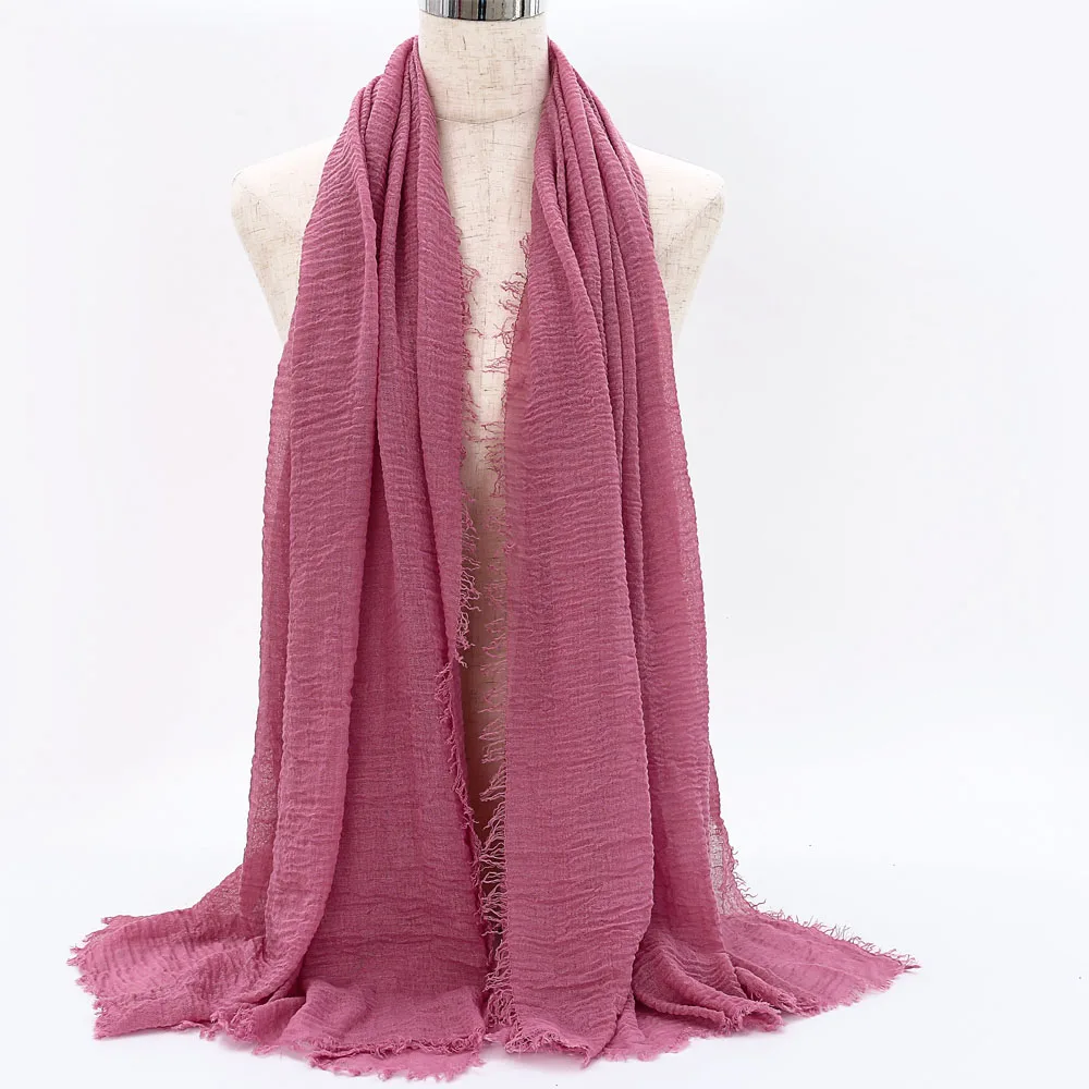 Горячая Распродажа мусульманский хиджаб шарф мягкий хлопковый платок Женская