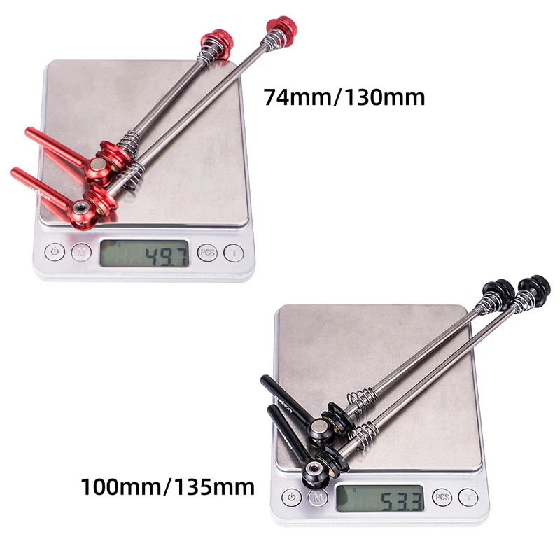 

1 Pair MTB Mountain Bike Bicycle Skewers Ultralight Quick Release Skewers QR 74mm 130mm 100mm 135mm For Mountain Road Bike