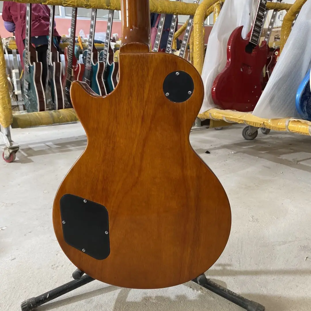 Стандартная электрическая гитара цвет табака Sunburst корпус из красного дерева
