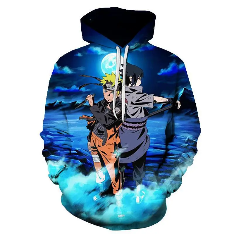 Толстовка с капюшоном для мужчин и женщин цифровая Оверсайз в стиле японского