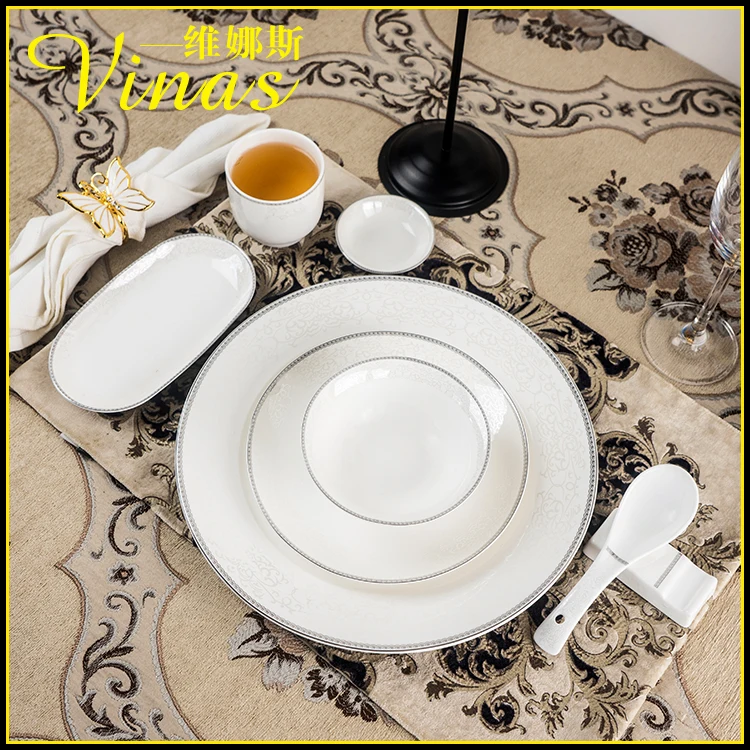 Элегантный золотой мраморный глазурь керамический праздничный набор столовой