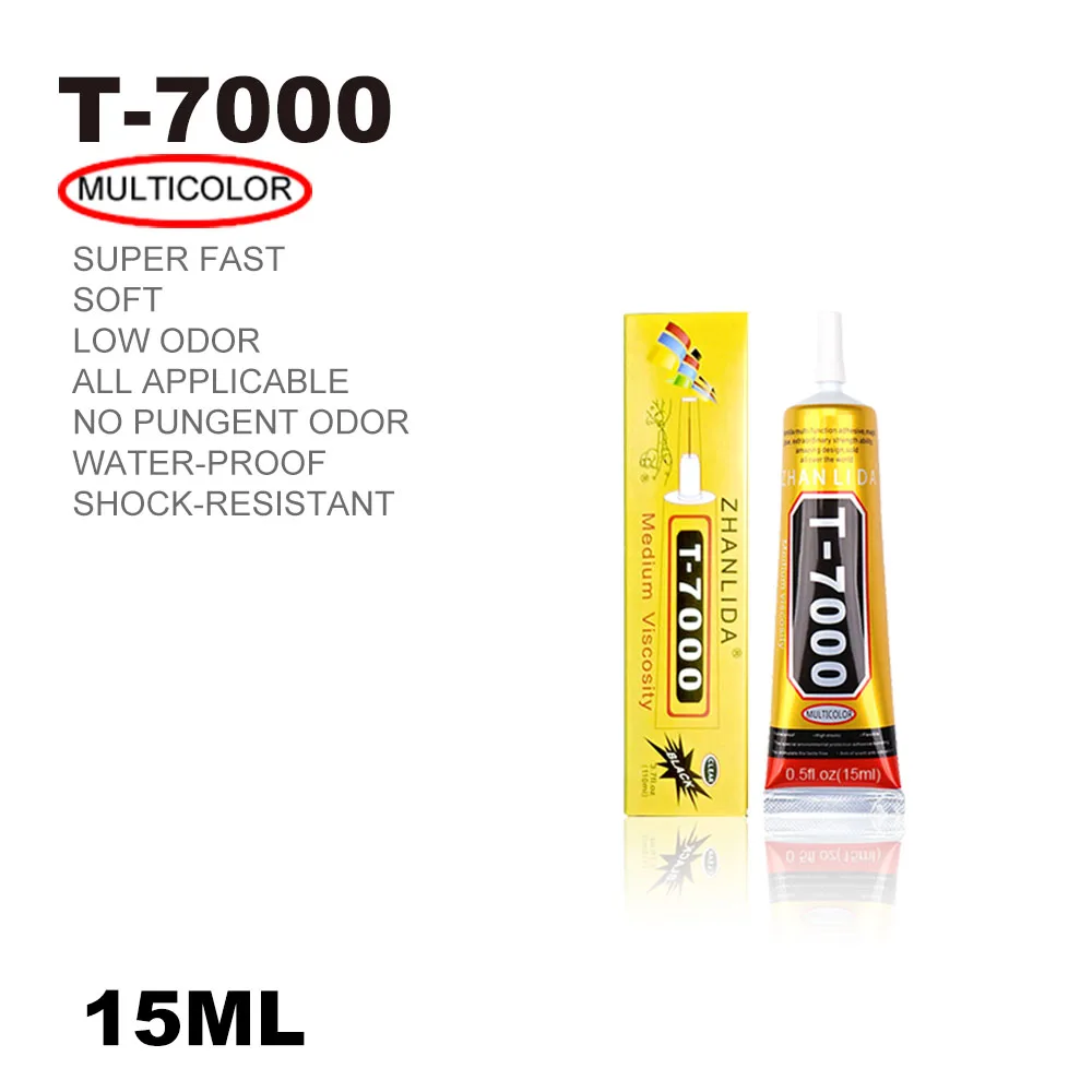 15 мл T7000 клей многоцелевой супер T 7000 черный жидкий эпоксидный для DIY ремесла
