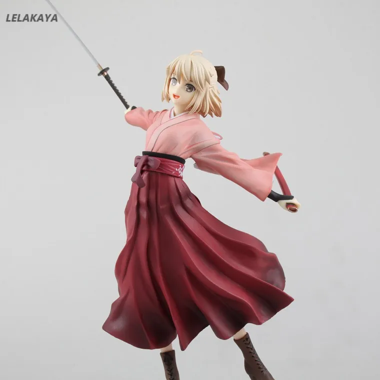 

1/8 Масштаб Аниме Fate KOHA-ACE экшн-фигурка Okita Souji Sakura Saber Dress версия модели коллекция подарок Косплей Кукла 23 см