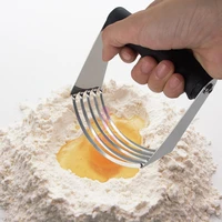 stainless steel manual dough blender pastry kneader maker flour mixer butter lard cutter noodle knife kitchen baking tools