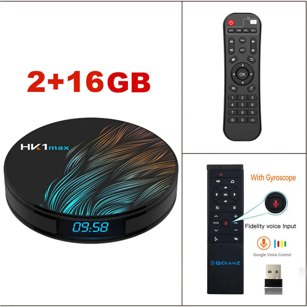2G16G VOICE CONTROL DQiDianZ Android 9,0 Смарт ТВ приставка HK1 MAX Мини Смарт ТВ приставка 2,4G/5G Wifi RK3318 четырехъядерный BT 4,0 приставка медиаплеер HK1MAX - Цвет: 2G16G VOICE CONTROL