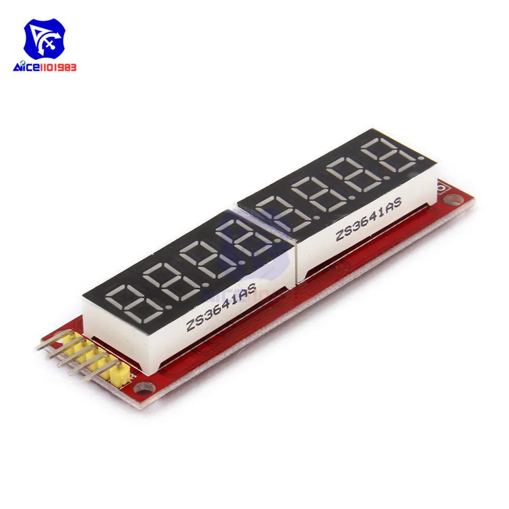 Diymore MAX7219 8-значный светодиодный дисплей трубки Управление модуль для Arduino 3,3 V 5V микро Управление; Последовательный драйвер 7-ми сегментный