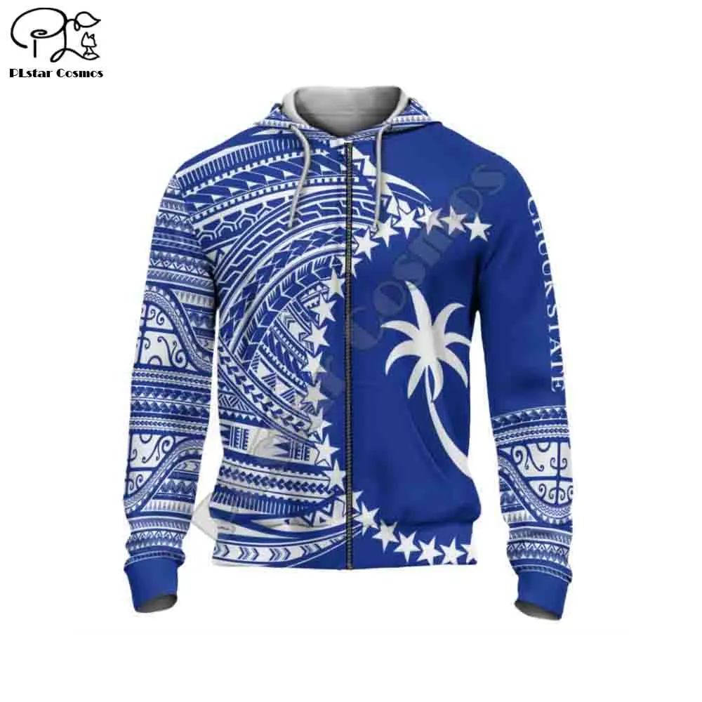 

PLstar Cosmos 3DPrint Tribal Chuuk Polynesian Tropical Flowers Hibiscus Tattoos Harajuku Streetwear Funny Unisex Zip Hoodies-a40