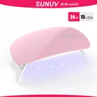 SUNUV SUNmini2 UV LED Лампа Мини Портативный Сушилка Для Ногтей с USB-Кабелем Гель Лак Для Ногтей Сушилка Подарок Домашнего Путе