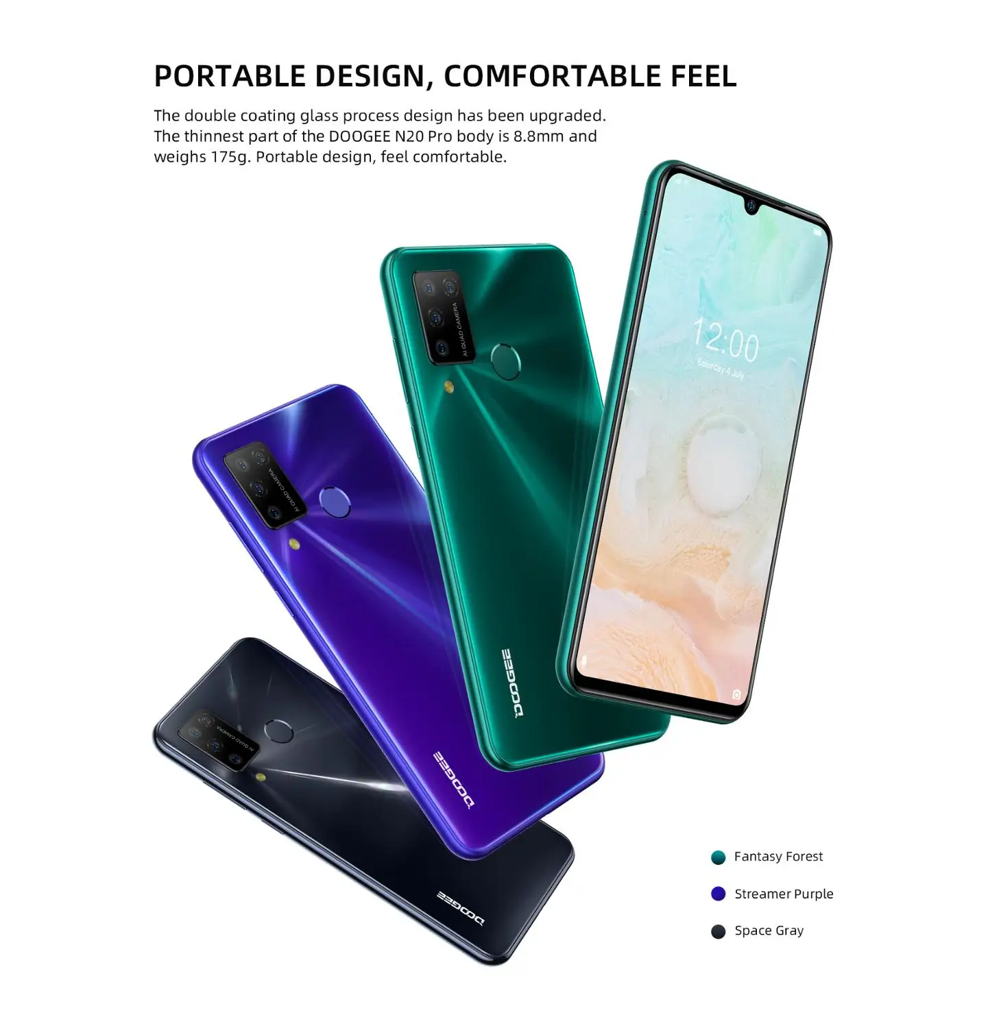 DOOGEE N20 Pro 6 ГБ + 128GB Quad Камера мобильных телефонов Helio P60 Octa Core глобальная версия 3
