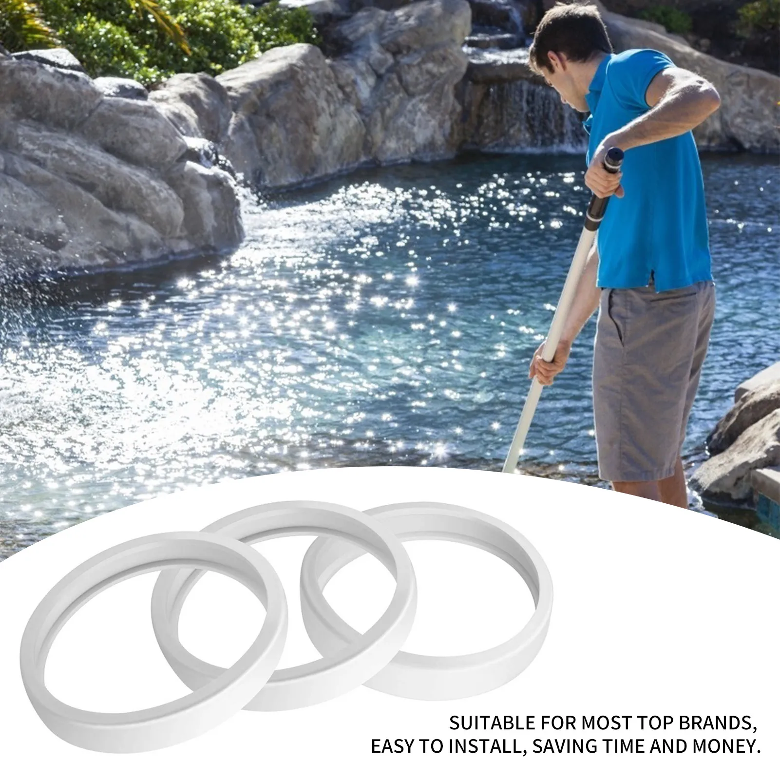 

3pcs Universal Replacement Wheel Track Tires For Polaris 180 280 360 380 C10 C-10 G4 General Tire For Swimming Pool Cleaner