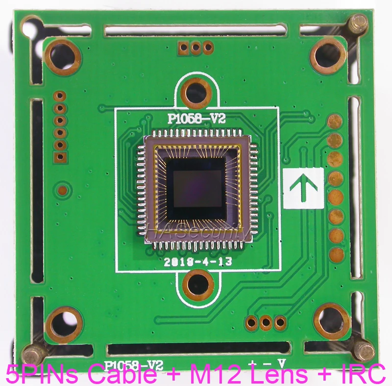 Аналоговый CVBS 1/3 &quotPixelplus PC1058 CMOS фото камера CCTV с датчиком Модуль платы блока