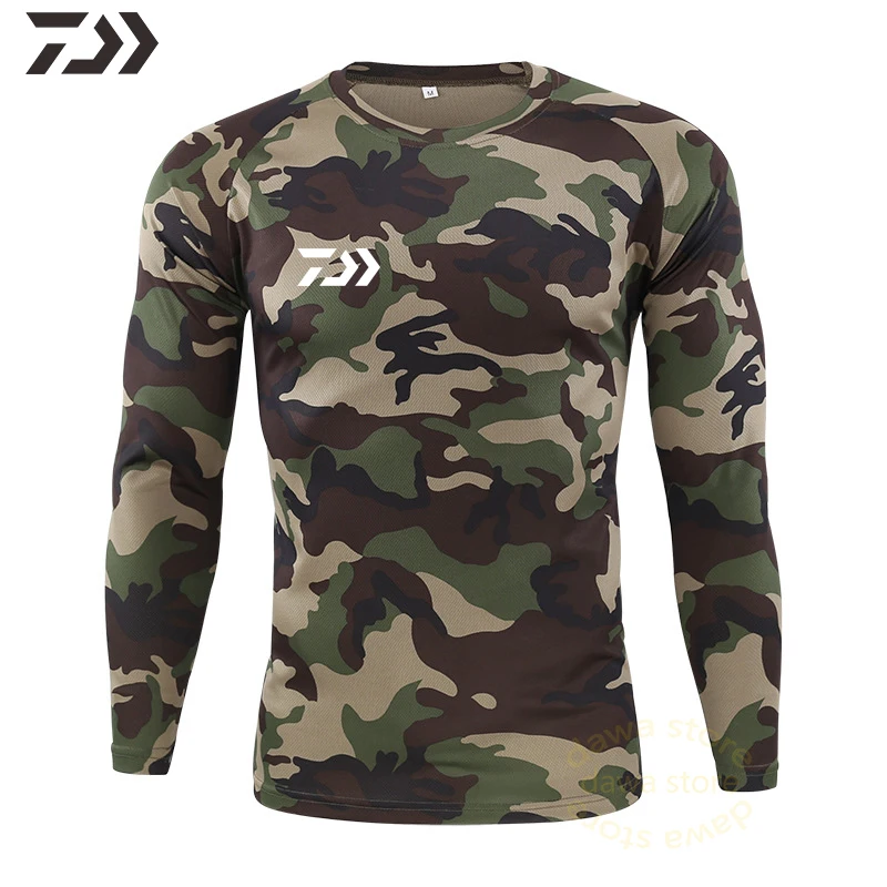 Рыболовная рубашка с длинным рукавом одежда для рыбалки тактическая камуфляжная