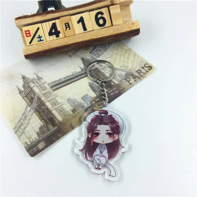 10 Аниме Тянь Гуань Ci Fu брелок Xie Lian Hua Cheng He Xuan акриловый брелок милый мультфильм кулон брелок ювелирные изделия подарок llaveros - Цвет: 10