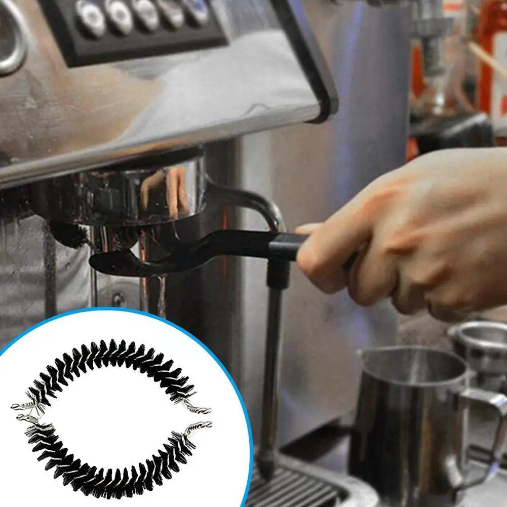 

New Coffee Machine Brush Cleaner Coffee Maker Espresso Grinder Barista Brushes Head Tools Group Cleaning Round Cleaning M7F2