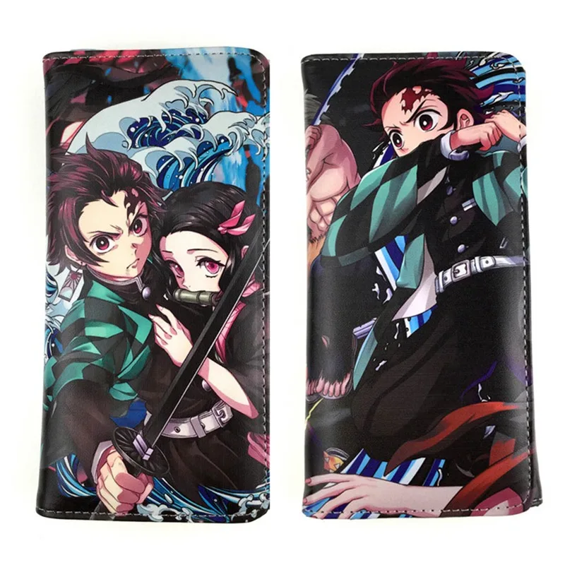 Аниме Косплей демона Slayer: Kimetsu no Yaiba кошелек короткий складной сумка для карт