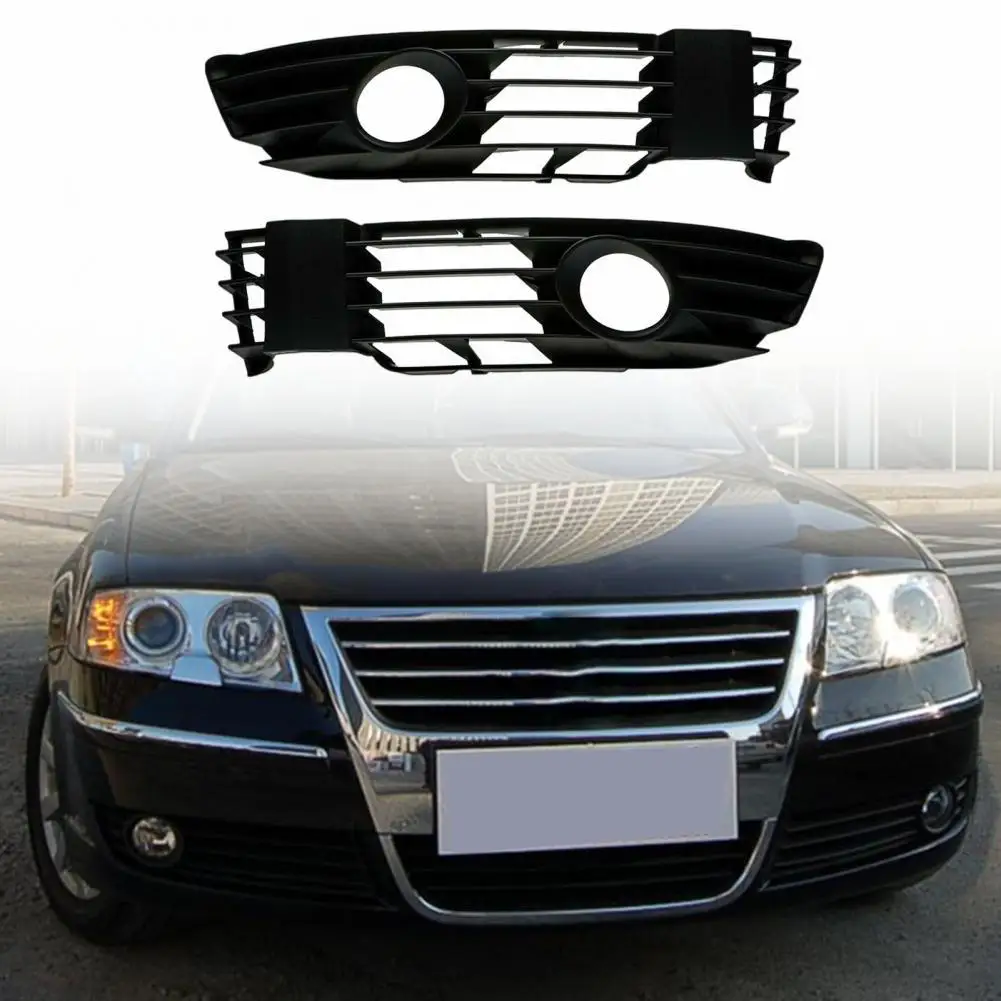 

50% Hot Sales! L/R Fog Light Bezel Lamp Grille with Holes 3B0853665L 3B0853666L for VW Passat-B5.5 01-05