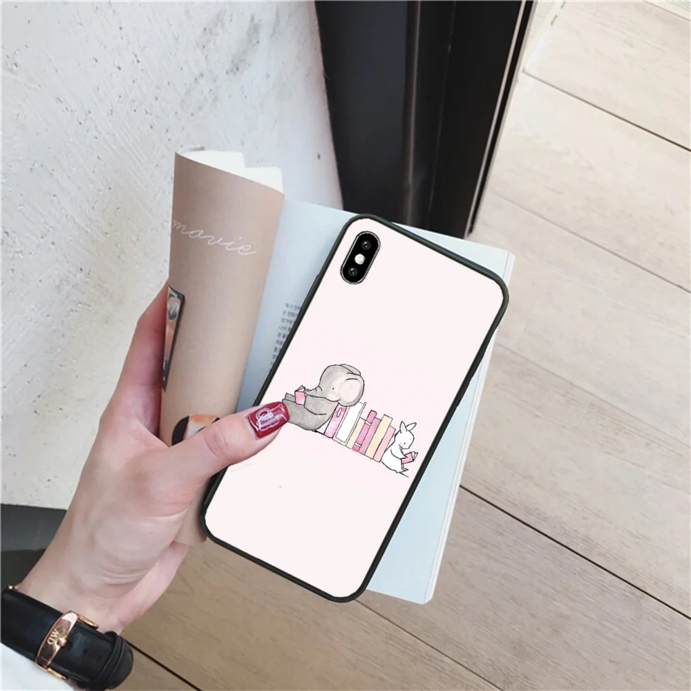 Reayou милый слон Кролик Мягкий силиконовый чехол из ТПУ для телефона iPhone 11 pro XS MAX 8 7 6