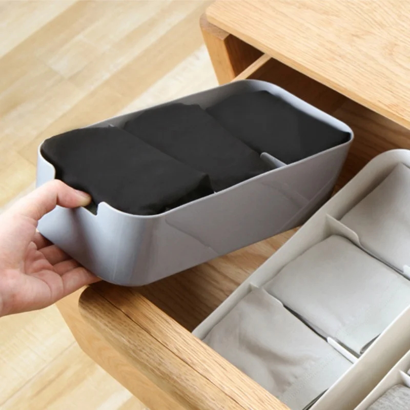 3/5 ячеек Штабелируемый органайзер для ящиков нижнее белье носки галстук коробка