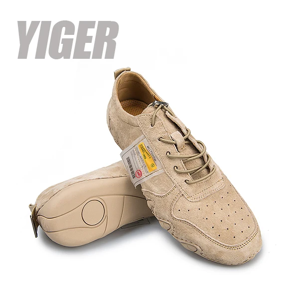 Khaki loafers YIGER мужские лоферы; большие размеры; спортивная обувь в горошек; Мужская обувь без застежки; повседневная обувь на шнуровке; мужские лоферы из натуральной кожи на мягкой подошве; 364 - Цвет: Khaki loafers