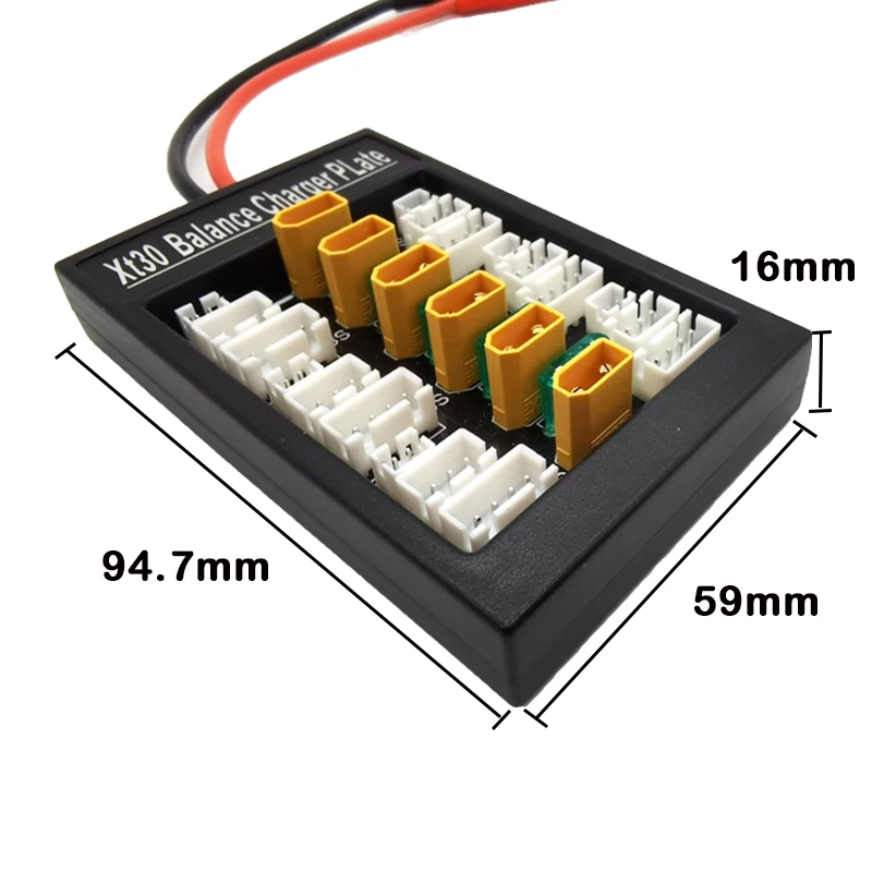 Аккумуляторная батарея Lipo 1S 2S 3S 20A XT30 параллельная зарядная плата с золотым