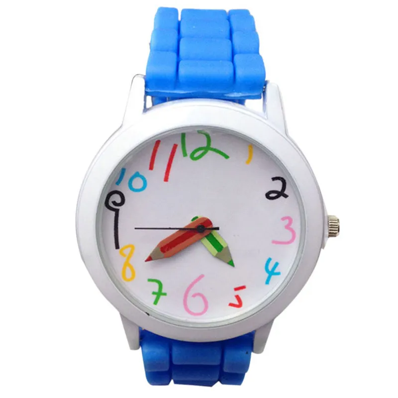 

Brand Fashion Jelly Silicone Pencil Watch Women Wristwatch Casual Candy Color Watch Relogio Feminino Drop Shipping P000881