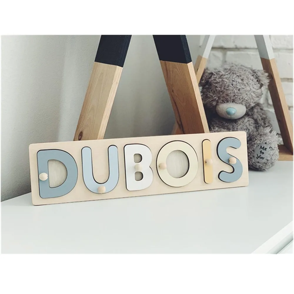 Персональное имя головоломка крещение новорожденная девочка подарок на заказ