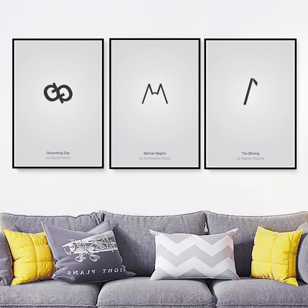 Настенная Картина на холсте постер с изображением символа графического