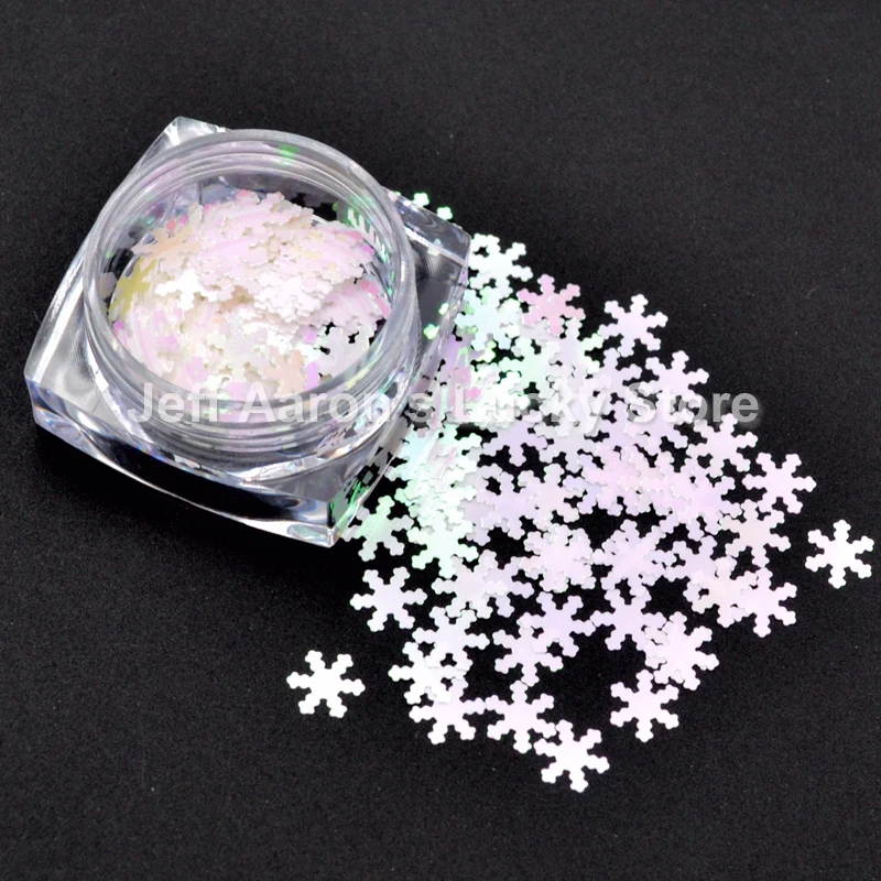 

Mixed 4 Colors Snowflake Nail Glitter Paillette Nail Sequins Shining Manicure Nail Art Decoration Accessories Tool