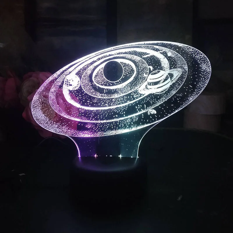 

The Solar System 3D Night Light Planet usb Table Lamp LED Multicolor Touch 7 Color Changing Baby Sleep Lighting Home Decoration