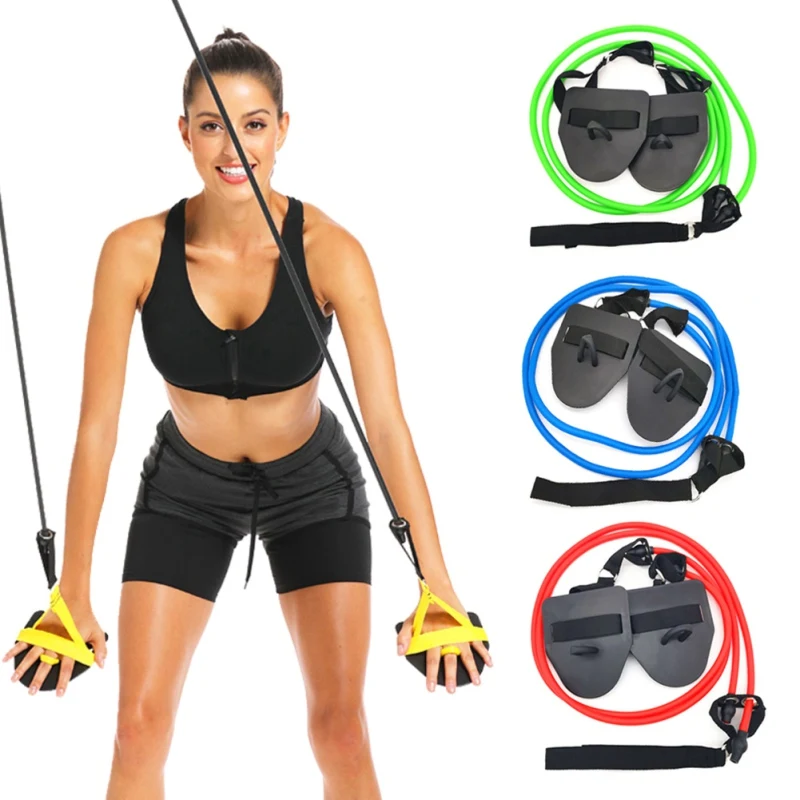 

2021 Swimming Resistance Bands Fitness Arm Strength Trainer Pilates Stretch Pull Rope Tubes Gym Muscle Training
