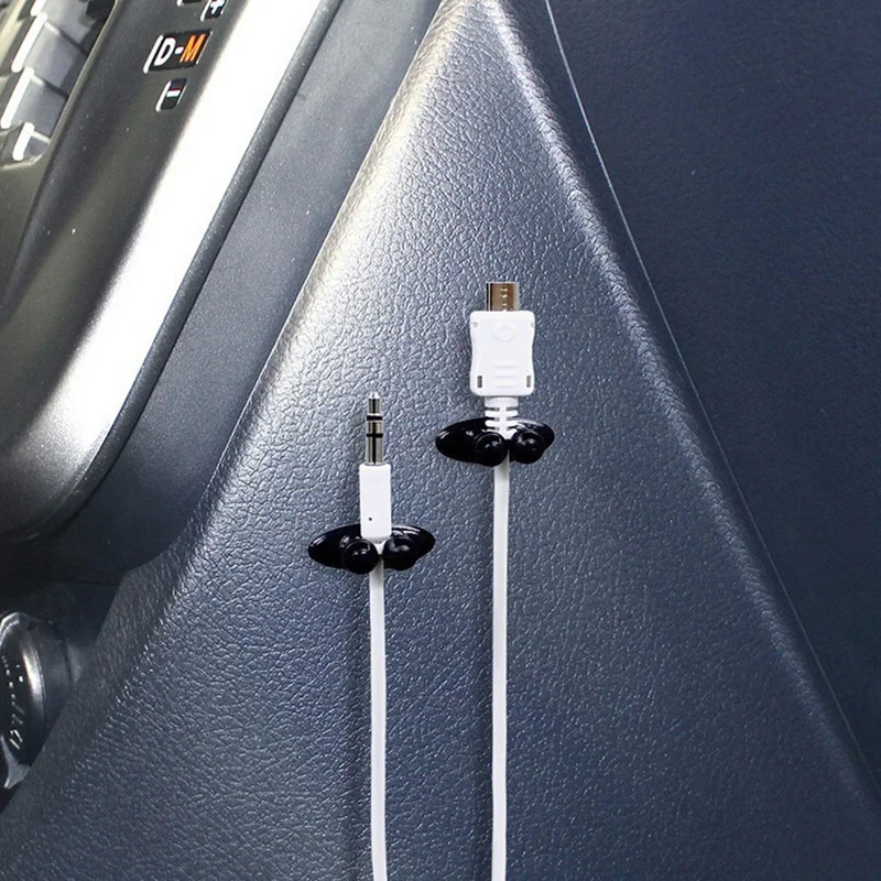 8 шт./лот автомобильный зажим для провода держатель кабеля органайзер