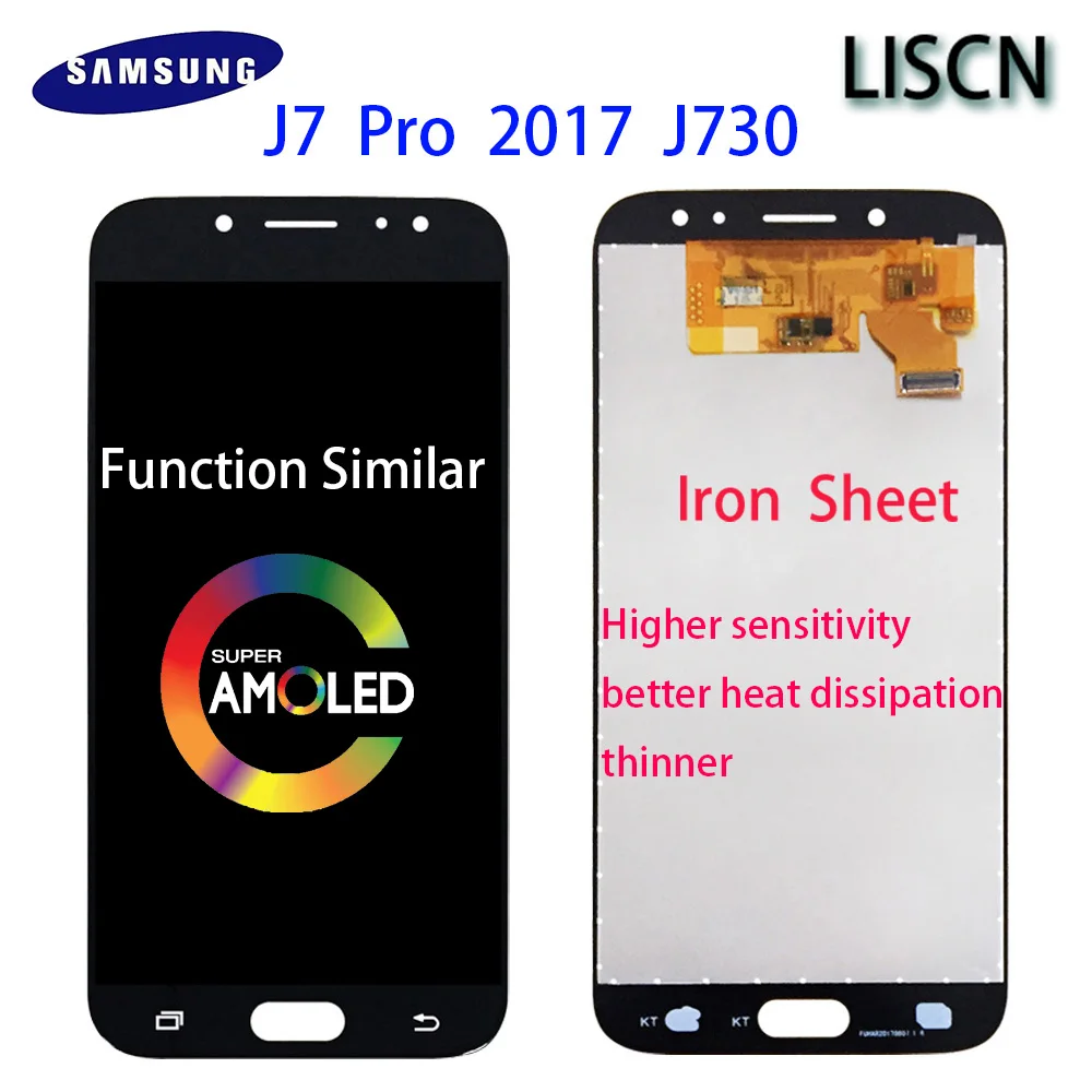Супер AMOLED Оригинальный ЖК-дисплей для samsung Galaxy J7 Pro 2017 J730 J730F дисплей сенсорный