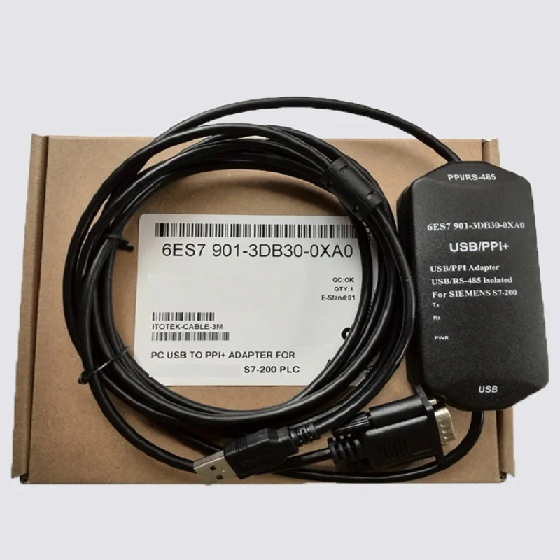 USB-PPI+S7200 series PLC programming cable line isolation type 6ES79013DB300XA0 length 3M | Электронные компоненты и