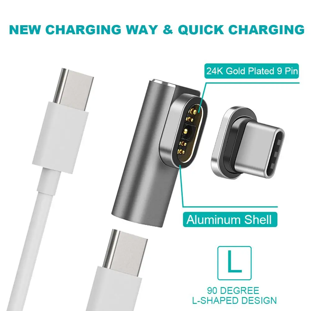 Магнитный адаптер для Pixelbook/Matebook высокоскоростной 9 контактный двусторонний usb