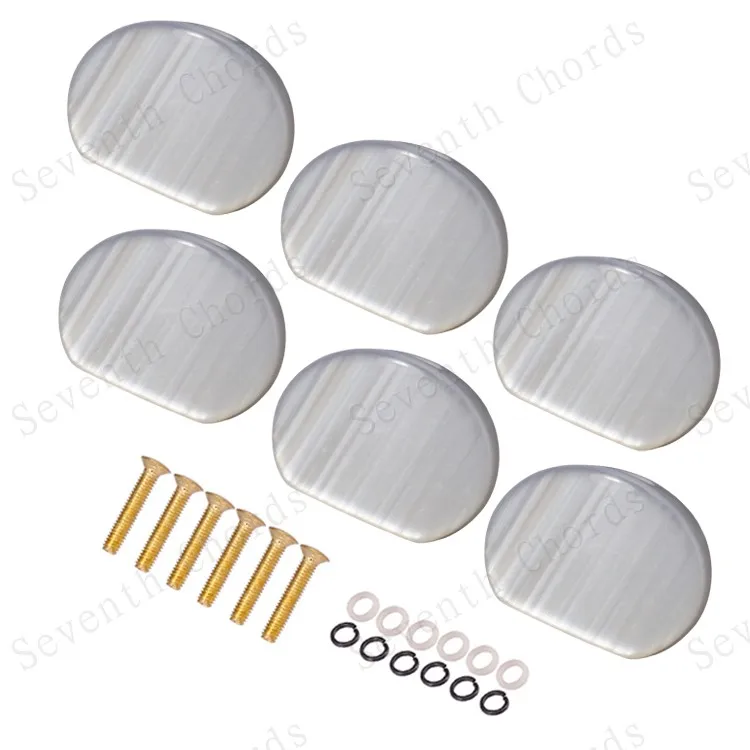 6 шт. каучуковые большие овальные колышки для настройки гитары ключи тюнеры