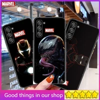 marvel iron man phone cover hull for samsung galaxy s8 s9 s10e s20 s21 s5 s30 plus s20 fe 5g lite ultra black soft case