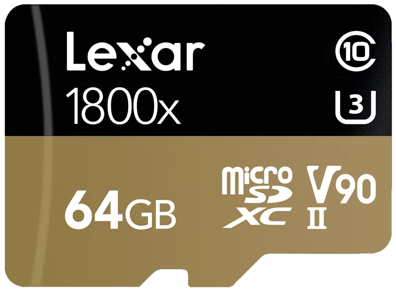 Высокая скорость! Lexar 1800x32 ГБ, 64 ГБ, Micro SDXC карты 270 МБ/с. U3 Профессиональный объемом памяти 32 Гб или 64 ГБ, Micro SD Карта памяти SDHC TF карты Class10