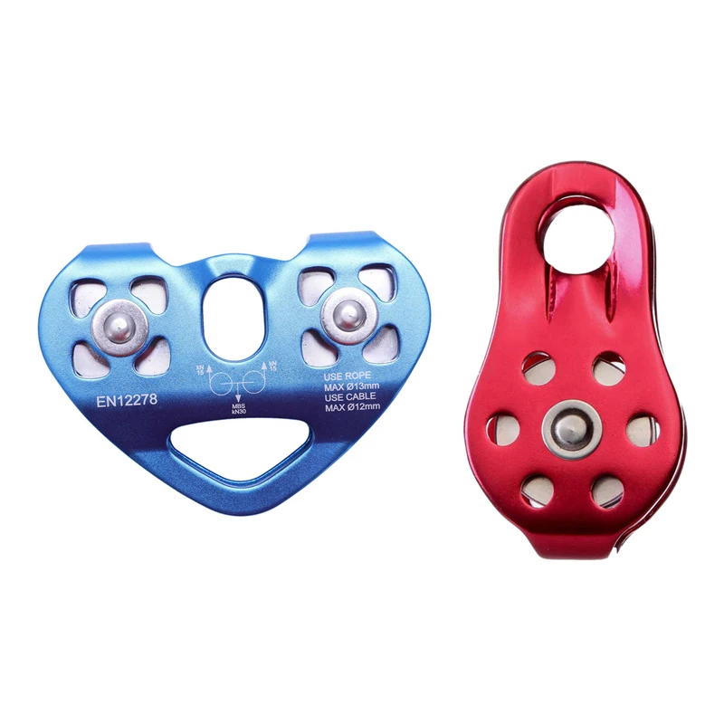 

Комплект из 2 предметов, в форме сердца Форма восхождение двойной шкив 24KN с путешествий на открытом воздухе альпинистская веревка шкив фикс...