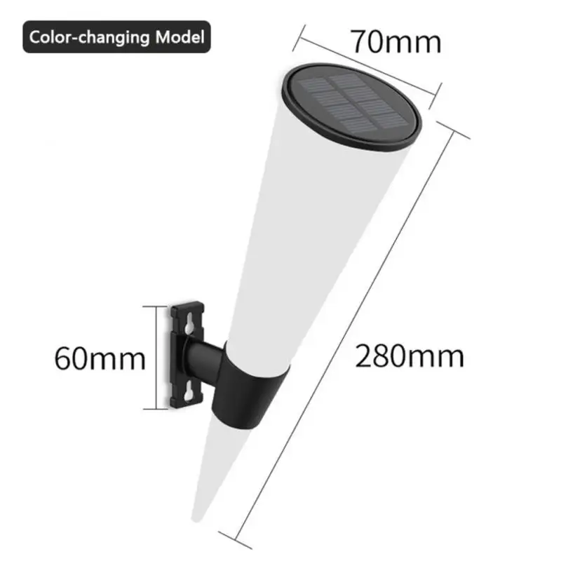 Solar Lights Outdoor Wall Lamp Led Warm/cold String Light RGB Street Waterproof Torch for Garden Yard Decoration | Лампы и освещение