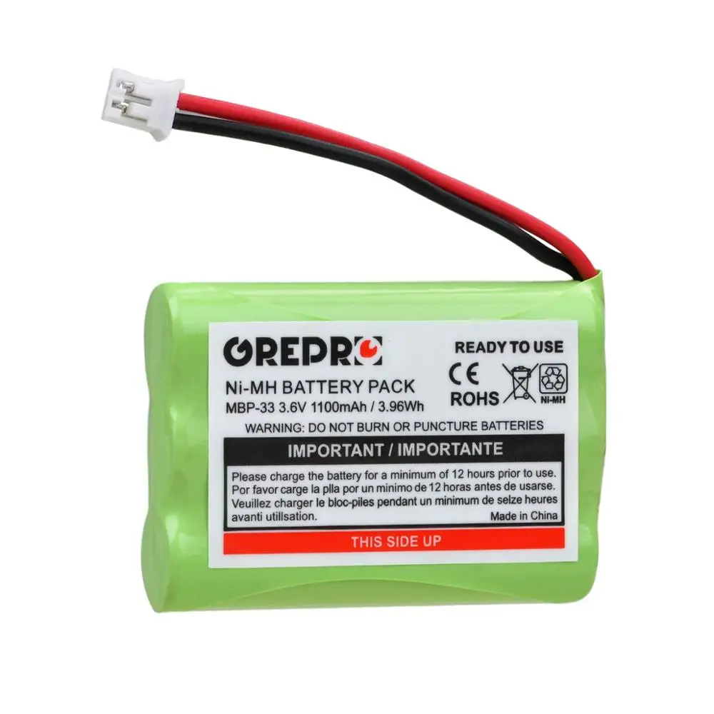 

1100mAh MBP-33 Battery for Motorola Baby Monitor MBP18 MBP27 MBP33 MBP33BU MBP35T MBP36PU MBP41 MBP43 not for MBP33S and MBP36S