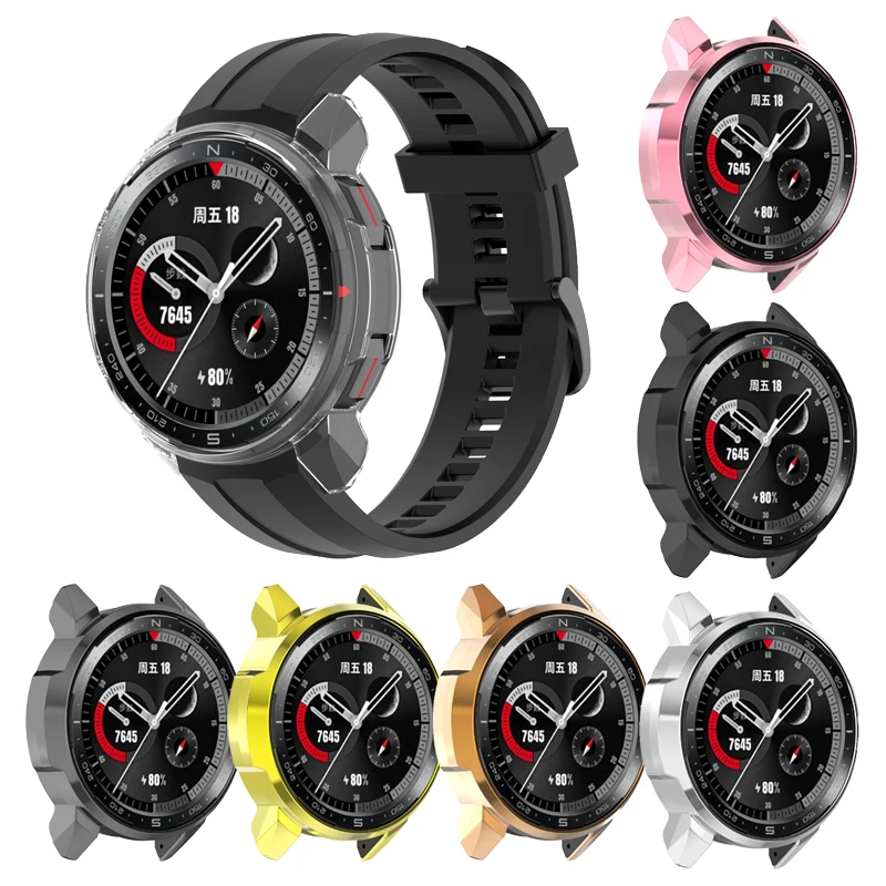 

Чехол из поликарбоната с покрытием для Huawei Honor Watch GS Pro, защитный бампер, защитная рамка для Honor GS Pro, аксессуары для часов